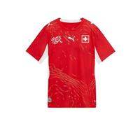PUMA Maillot Home Suisse 2026 Enfant et Adolescent, Accessoires, Rouge, 11-12Y 11-12Y
