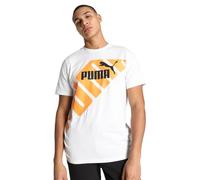 PUMA Shirt Graphique Power Tee Mixte, Blanc, M