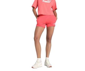 PUMA Short 4'' à Petit Logo N° 1 Logo ESS Femme M, Peach Frost Red