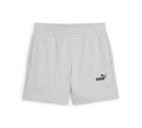 PUMA Short 5'' à Taille Haute et Petit Logo N° 1 Logo Essentials Femme XS, Light Gray Heather
