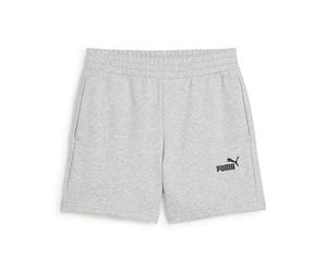 PUMA Short 5'' à Taille Haute et Petit Logo N° 1 Logo Essentials Femme XS, Light Gray Heather