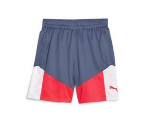 PUMA Short à Coupe individuelle tricoté Homme, Blanc/Bleu, XL