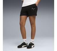 PUMA Short à taille haute 5" Essentials Script Femme, Accessoires, Noir, S S