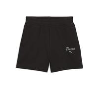 PUMA Short à Taille Haute 5" Essentials Script Femme XL, Black