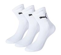Puma Short Chaussettes, Blanc, 43/46 (Lot de 3) Unisexe