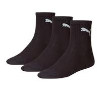 Puma Chaussettes Short Crew 3 paires Unisexe Noir Taille 39-42