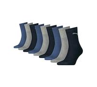 Puma Chaussettes Short Crew 3P Unisexe Navy/Grey/Nightshadow Blue Taille 35/38
