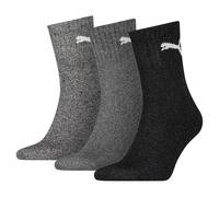 Puma Short Crew Socks (3 Pairs) 12-14 Grey 12-14 Grey