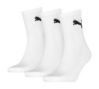 Puma Short Crew Socks (3 Pairs) 12-14 White 12-14 White