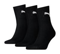 Puma Short Crew Socks (3 Pairs) 6-8 Black 6-8 Black