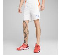 PUMA Short d’entraînement de padel INDIVIDUAL Homme, Vêtements, Blanc/Vivid Bleu/Heat Fire, XS XS