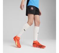 PUMA Short d’entraînement Olympique de Marseille Enfant et Adolescent, Vêtements, Noir/Copper, 13-14Y 13-14Y