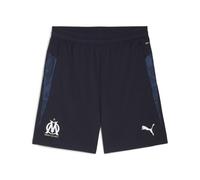 PUMA Short d’entraînement Olympique de Marseille Homme, Sport, Navy/Blanc, S S