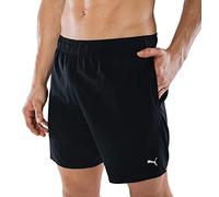 PUMA Short de bain pour homme Summer Short Short de sport Short de bain Deluxe Swim Shorts, Noir, S