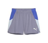 PUMA Short de Foot individualBLAZE Femme XL, Gray Sky White Royal Sapphire Blue