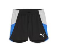 PUMA Short de Foot individualBLAZE Femme XS, Black Cool Light Gray Racing Blue