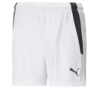 PUMA Short de football teamLIGA Femme, Vêtements, Blanc/Noir, XS XS