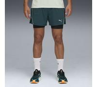 PUMA Short de running 2-en-1 VELOCITY Homme, Accessoires, Vert, XXL XXL