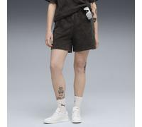 PUMA Short délavé 13 cm à taille haute Essentials Femme, Accessoires, Noir, XXL XXL