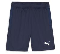 PUMA Short d'Entraînement teamGOAL - Bleu Marine/Blanc Small