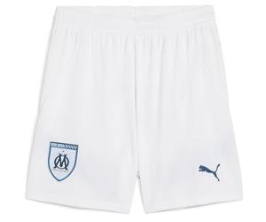 PUMA Short domicile Olympique de Marseille pour enfant 2024 2025, blanc, 11-12 ans