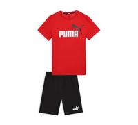 PUMA Short Jersey Set B Combinaison de Jogging Garçon, Rouge pour Tous Les Temps, 140
