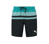 PUMA Short Moyen, Black Teal Combo, M Homme