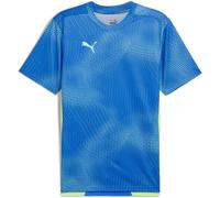 Puma Short-Sleeve Performance T-Shirt Bleu/Lime S Male