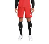 PUMA Short Teamliga Mixte, Rouge Red et Blanc White, S