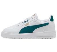 PUMA Shuffle Downtown Baskets Unisexes Blanc/émeraude Ice, 36 EU, Puma Blanc émeraude glacée, 36 EU