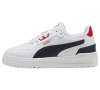 Puma Baskets Shuffle Downtown Lo Jr Unisexe pour enfant Blanc New Navy Rouge 4 UK