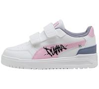 PUMA Shuffle Downtown LO Mid 90S V PS Baskets Blanc/Rose Scintillant Noir Pointure 43 pour Enfant, Puma Blanc Rose Shimmer PUMA Noir, 28 EU