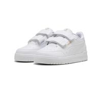 PUMA Shuffle Downtown LO V PS Sneaker, White White Gold, 31.5 EU