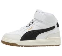 PUMA Shuffle Downtown Mid AC+ PS Sneaker, White Black-Vapor Gray, 23 EU