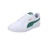 Puma Shuffle Mixte Basket, Puma White-Amazon Green-Ivory Glow-Puma Team Gold, 44.5 EU