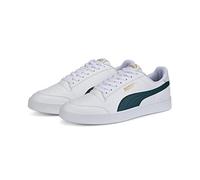 Puma Shuffle Mixte Basket, Puma White-Varsity Green-Puma Team Gold, 46 EU