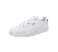 Puma Skye Clean RARE Metallic, Basket Femme, White White Aged Silver, 36 EU