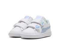 Puma Smash 3.0 Badges V INF Baskets pour bébé Fille, Blanc-Haute Tropical, Pointure 39, Puma Blanc Haute Tropique, 6 UK Child