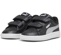 Puma Smash 3.0 Glitz Glam V Infant Girl Trainers Noir/Argent C8 (25) Female