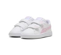 PUMA Smash 3.0 Hearty V INF Baskets pour bébé Fille, Blanc/Rose nacré, Pointure 42, Puma Blanc nacré Rose, 8 UK Child