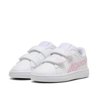 PUMA Smash 3.0 Hearty V INF Baskets pour bébé Fille, Blanc/Rose nacré, Pointure 42, Puma Blanc nacré Rose, 8.5 UK Child