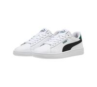 PUMA Smash 3.0 L JR Sneaker, White Black-Green Terrain, 39.5 EU