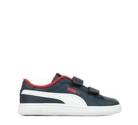 PUMA Mixte Enfant Smash 3.0 V Inf Flat-Sheets, Puma Navy Puma White for All Time Red, 27 EU