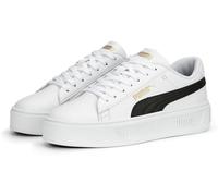 Puma Smash Platform V3 Low-Top Trainers Womens Blanc/Noir/Or 7.5 (41) Female