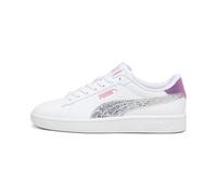 PUMA Smash Star Glow Jr 3 l Basket, Blanc Silver Strawberry Burst Purple Pop, 38.5 EU