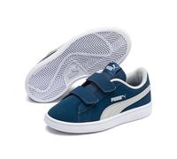 Puma Smash V2 Buck V PS, Baskets Mixte Enfant, Bleu (Gibraltar Sea-High Rise-Puma White 10), 34 EU
