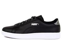 PUMA Smash v2 Metallics Jr Basket, Black Silver, 37 EU
