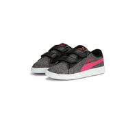 Puma Smash v2 Paillettes Glamv Ps Enfants Filles Baskets Scratch Noir 367378
