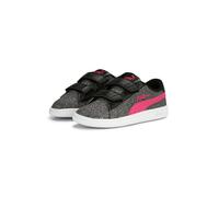 Puma Smash v2 Paillettes Glamv Ps Enfants Filles Baskets Scratch Noir 367378