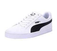 Puma Smash Vulcanised - Chaussures de Tennis - Mixte Adulte - Blanc (White-Black) - 41 EU (7.5 UK)